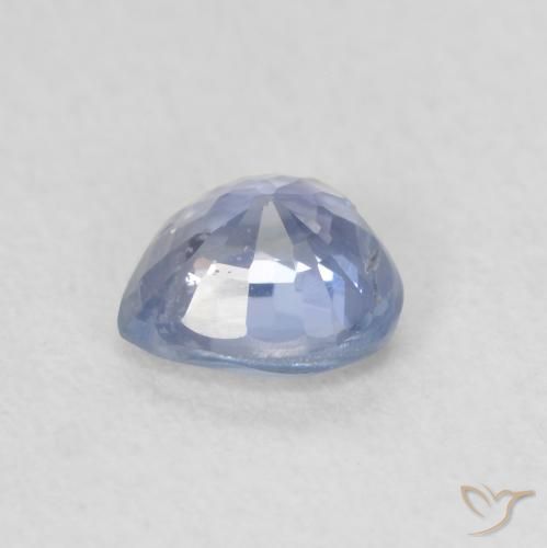 Zaffiro Blu violaceo chiaro naturale da 0.52 ct, Cuore, VS