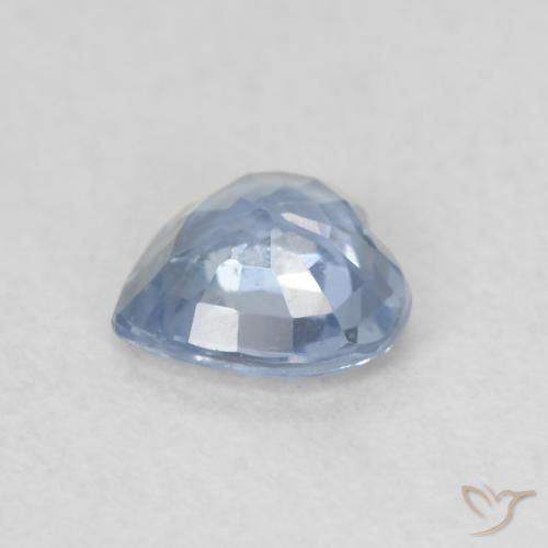 Zaffiro Teal-blu naturale da 0.52 ct, Cuore, VS