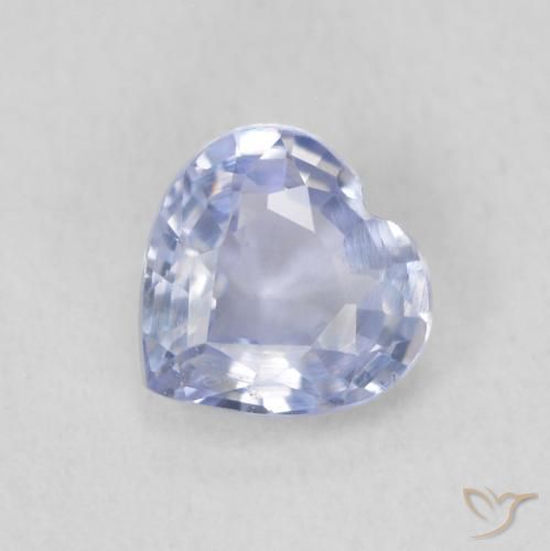 Zaffiro Viola Blu naturale da 0.59 ct, Cuore, VS