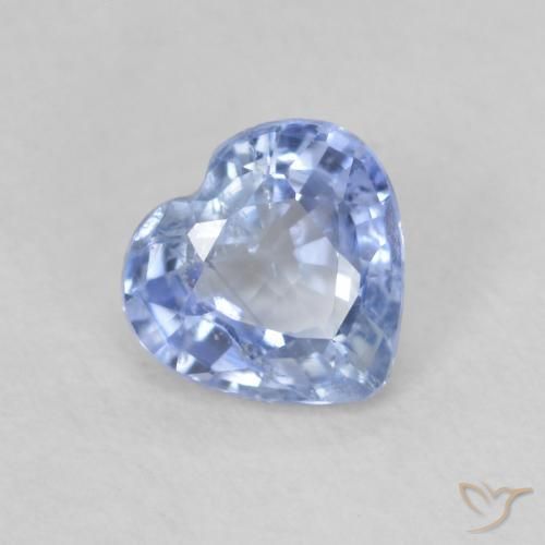 Zaffiro Azzurro naturale da 0.69 ct, Cuore, VS