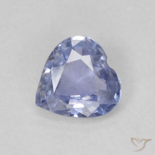 Zaffiro Azzurro naturale da 0.51 ct, Cuore, VS