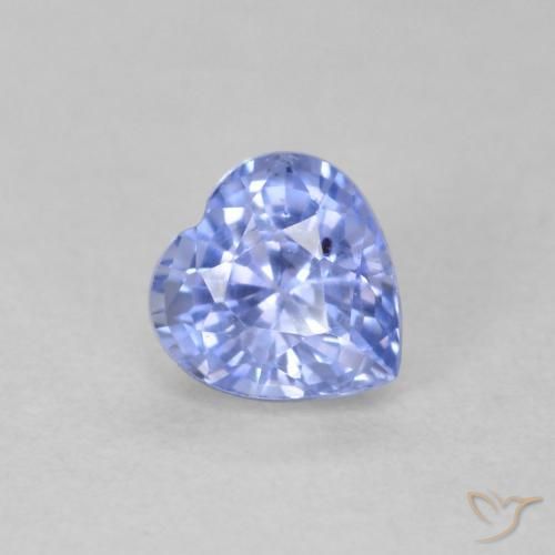 0.62ct Naturale Azzurro Zaffiro, Cuore, VS
