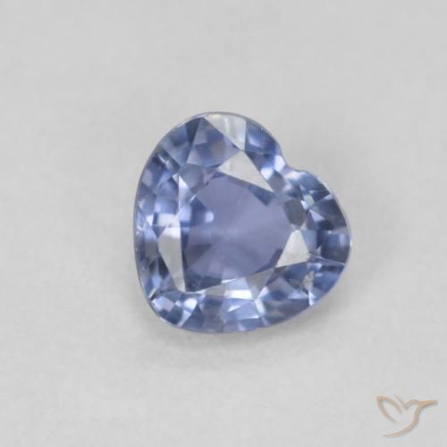 0.48ct Naturale Azzurro Zaffiro, Cuore, VS