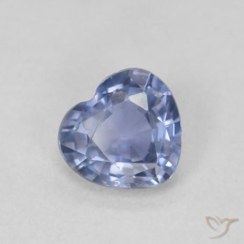 Zaffiro Azzurro naturale da 0.48 ct, Cuore, VS