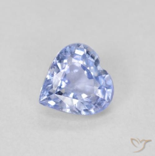 Zaffiro Azzurro naturale da 0.47 ct, Cuore, VS