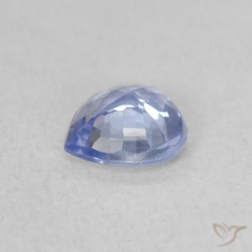 Zaffiro Blu pastello naturale da 0.37 ct, Cuore, VVS-VS