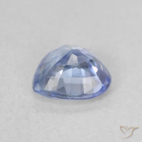 Zaffiro Blu pastello naturale da 0.56 ct, Cuore, VVS-VS