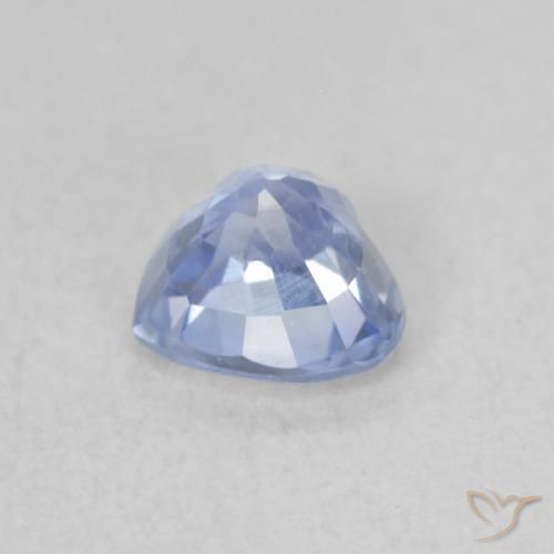 Zaffiro Blu pastello naturale da 0.54 ct, Cuore, VVS-VS