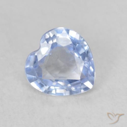 0.59ct Naturale Azzurro Zaffiro, Cuore, VVS-VS