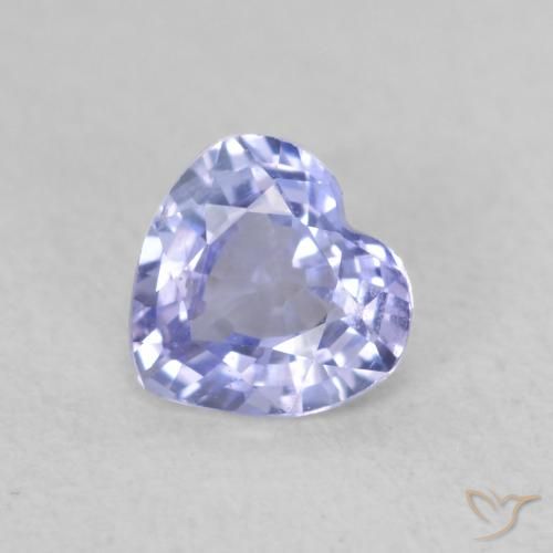 Zaffiro Azzurro naturale da 0.50 ct, Cuore, VVS-VS