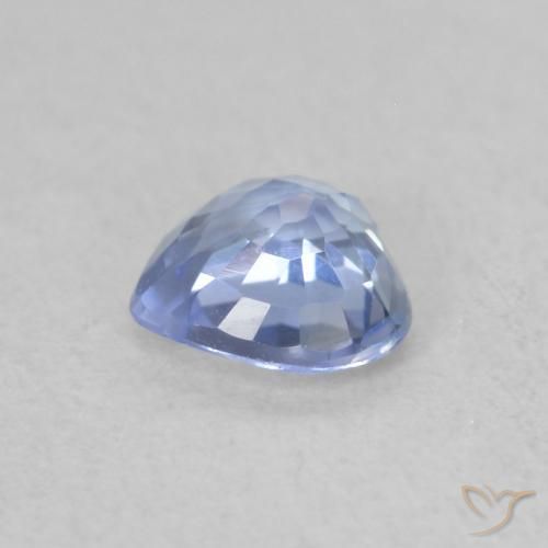 Zaffiro Blu pastello naturale da 0.50 ct, Cuore, VVS-VS