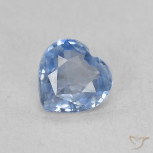 0.43ct Naturale Azzurro Zaffiro, Cuore, VVS-VS