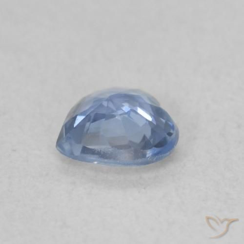 Zaffiro Azzurro naturale da 0.43 ct, Cuore, VVS-VS