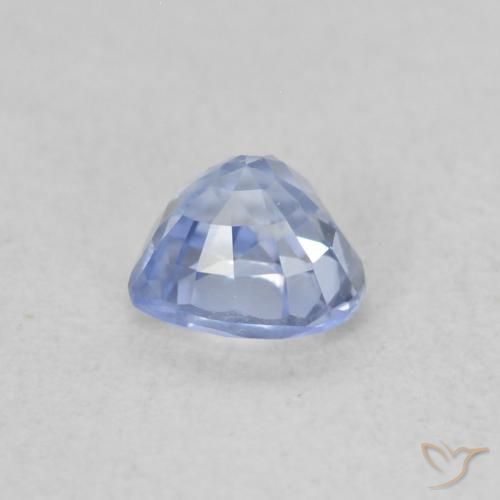 Zaffiro Blu pastello naturale da 0.50 ct, Cuore, VVS-VS