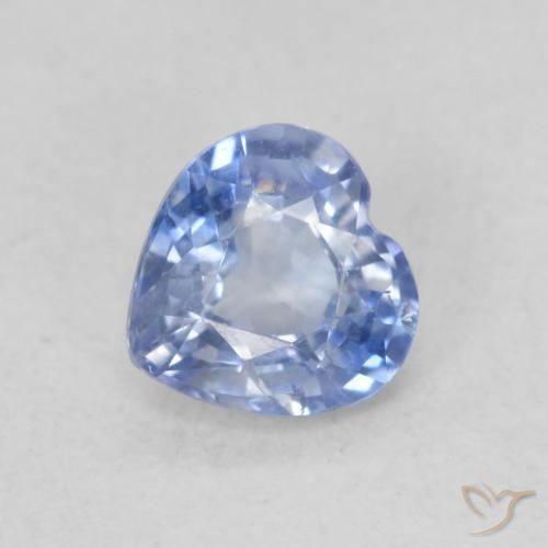 0.58ct Naturale Azzurro Zaffiro, Cuore, VVS-VS