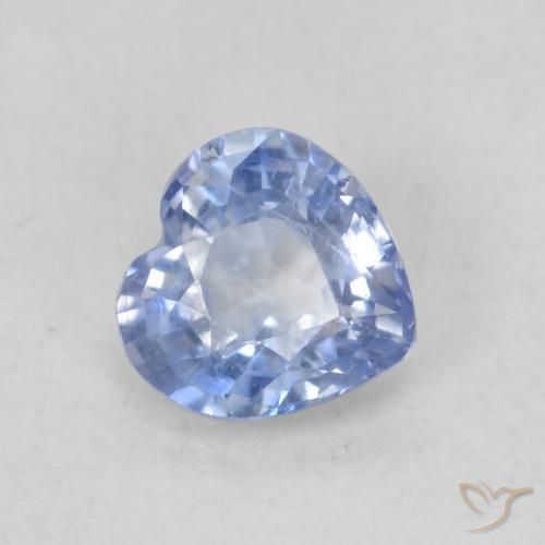 Zaffiro Azzurro naturale da 0.58 ct, Cuore, VVS-VS