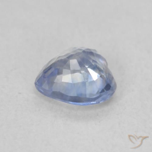 Zaffiro Azzurro naturale da 0.58 ct, Cuore, VVS-VS