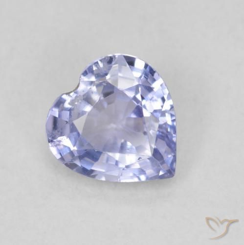 0.63ct Naturale Bambina blu Zaffiro, Cuore, VS
