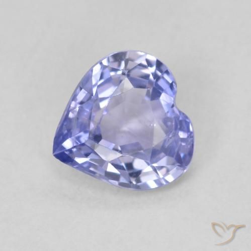 Zaffiro Azzurro naturale da 0.68 ct, Cuore, VS