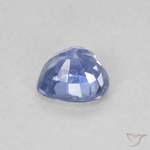 Zaffiro Blu pastello naturale da 0.55 ct, Cuore, VS