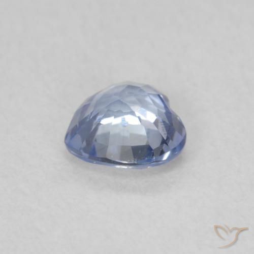 Zaffiro Blu pastello naturale da 0.46 ct, Cuore, VS