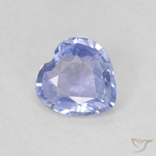 Zaffiro Azzurro naturale da 0.45 ct, Cuore, VS