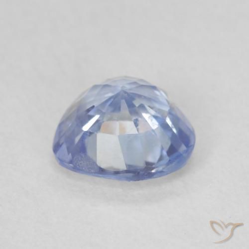 Zaffiro Viola blu chiaro naturale da 0.68 ct, Cuore, VS