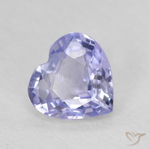 0.73ct Naturale Azzurro Zaffiro, Cuore, VS