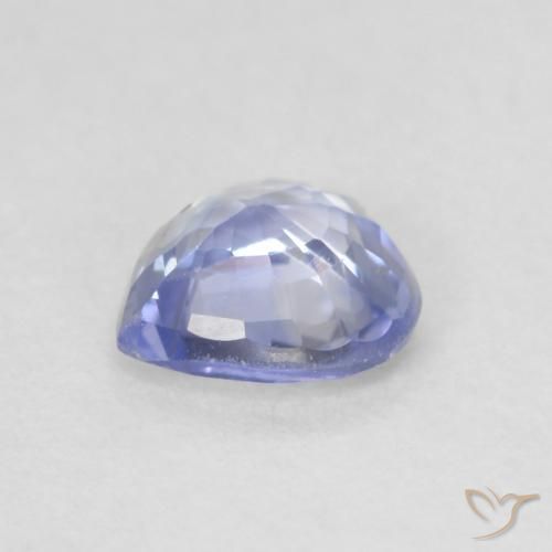 Zaffiro Blu violaceo naturale da 0.57 ct, Cuore, VS