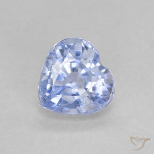 0.58ct Naturale Azzurro Zaffiro, Cuore, VS