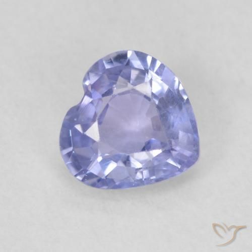 Zaffiro Azzurro naturale da 0.63 ct, Cuore, VS