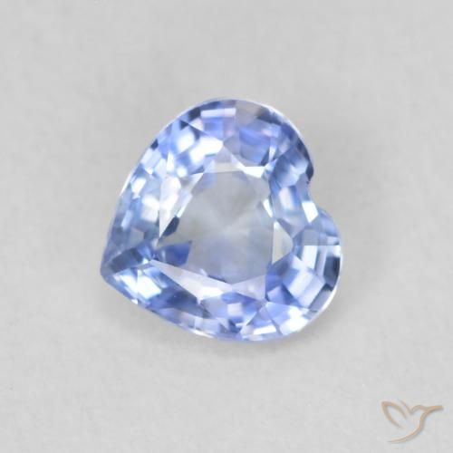 0.53ct Naturale Azzurro Zaffiro, Cuore, VVS-VS