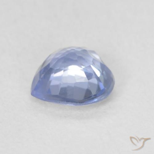 Zaffiro Blu pastello naturale da 0.58 ct, Cuore, VVS-VS