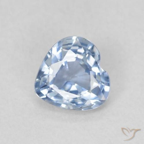 0.52ct Naturale Azzurro Zaffiro, Cuore, VVS-VS