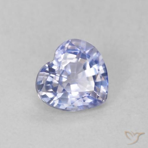 Zaffiro Azzurro naturale da 0.46 ct, Cuore, VVS-VS