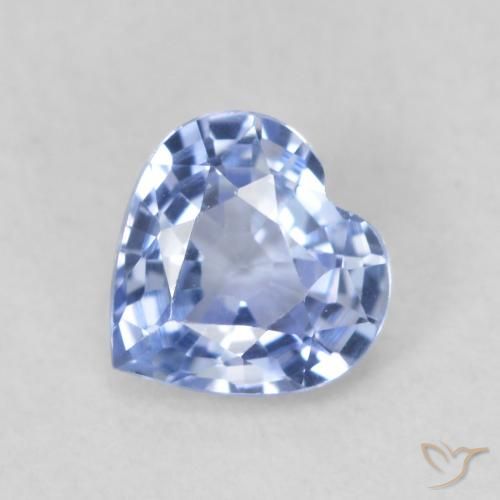 0.67ct Naturale Azzurro Zaffiro, Cuore, VVS-VS