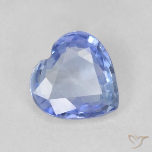 Zaffiro Azzurro naturale da 0.62 ct, Cuore, VVS-VS