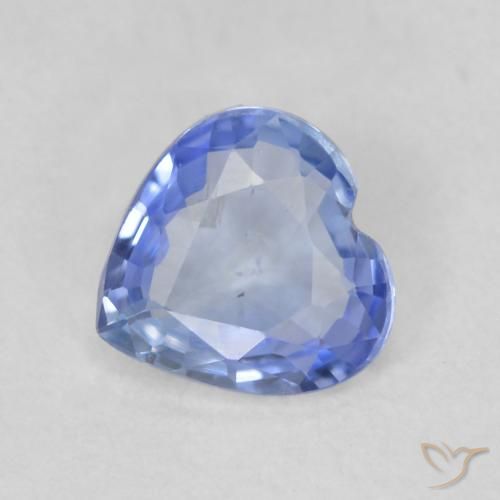 Zaffiro Azzurro naturale da 0.62 ct, Cuore, VVS-VS