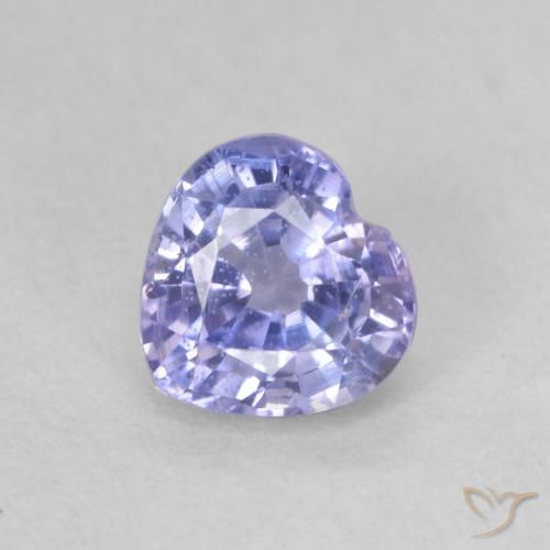 Zaffiro Azzurro naturale da 0.63 ct, Cuore, VVS-VS