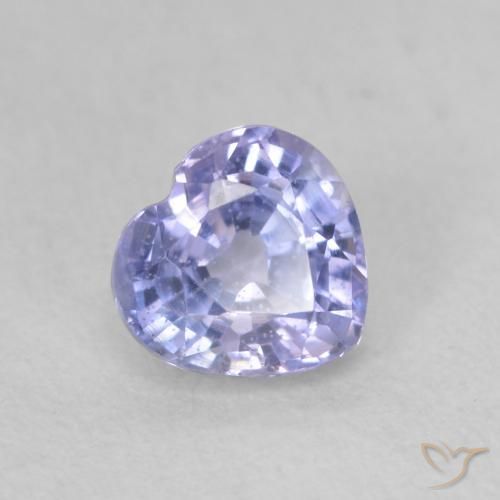 Zaffiro Azzurro naturale da 0.63 ct, Cuore, VVS-VS