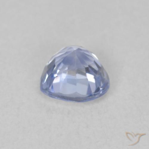 Zaffiro Blu pastello naturale da 0.54 ct, Cuore, VVS-VS