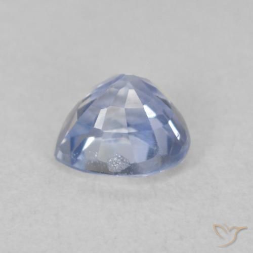 Zaffiro Blu pastello naturale da 0.71 ct, Cuore, VVS-VS