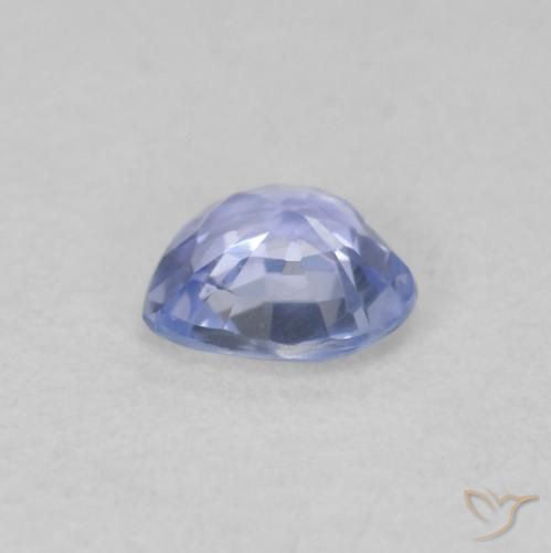 Zaffiro Blu pastello naturale da 0.42 ct, Cuore, VVS-VS