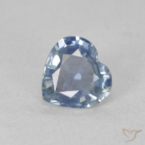 0.47ct Naturale Azzurro Zaffiro, Cuore, VVS-VS