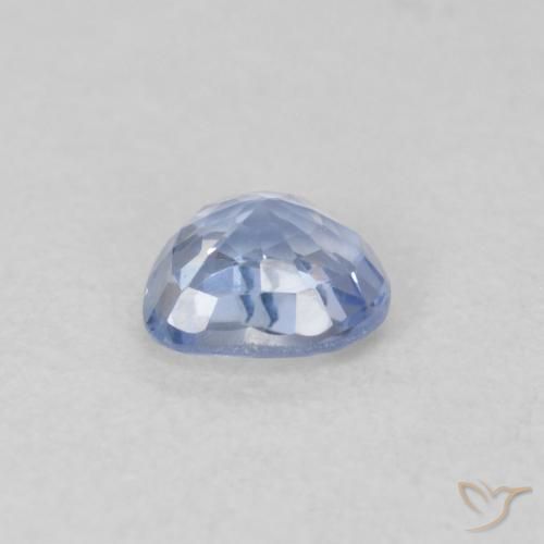 Zaffiro Blu pastello naturale da 0.44 ct, Cuore, VVS-VS