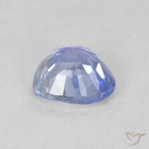 Zaffiro Blu violaceo chiaro naturale da 0.76 ct, Cuore, VVS-VS