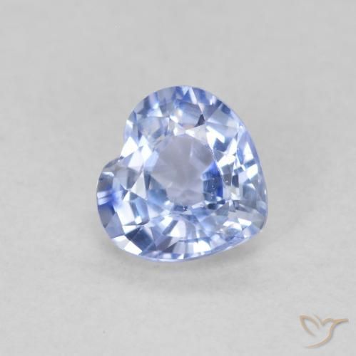 0.55ct Naturale Azzurro Zaffiro, Cuore, VS