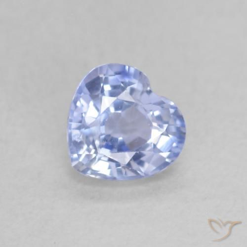 Zaffiro Azzurro naturale da 0.55 ct, Cuore, VS