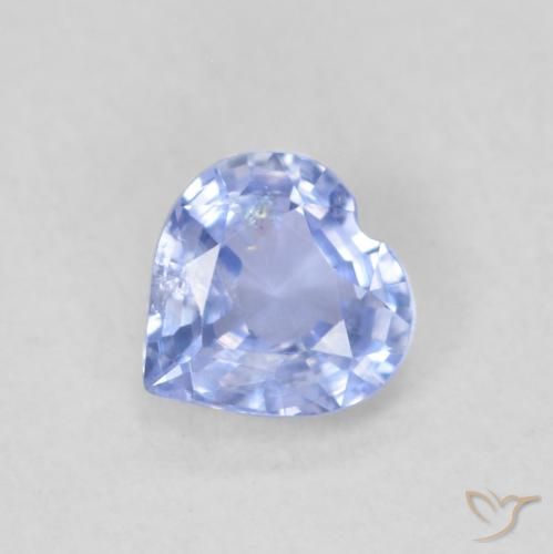 0.49ct Naturale Azzurro Zaffiro, Cuore, VS