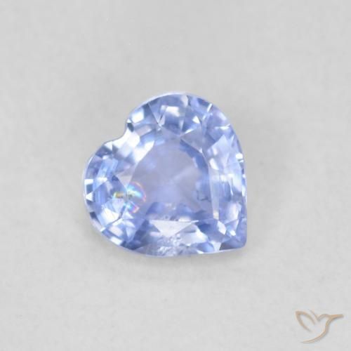 Zaffiro Azzurro naturale da 0.49 ct, Cuore, VS